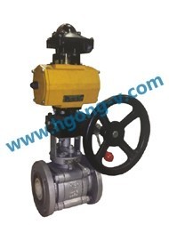 DIN/API WCB 3pc pneumatic ceramic ball valve